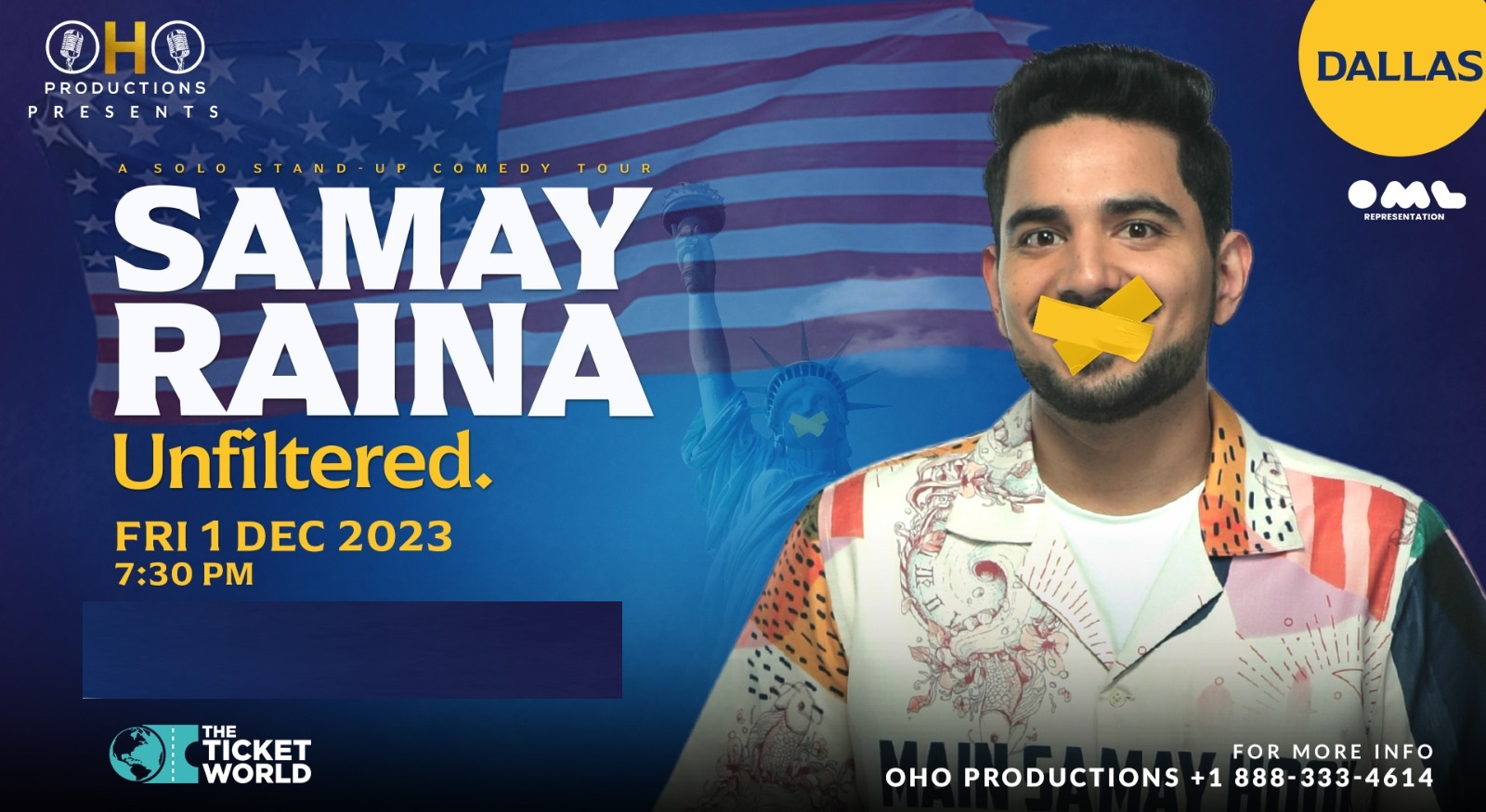 Samay Raina Event Tickets : Buy Verified Tickets for Stand-Up Comedy